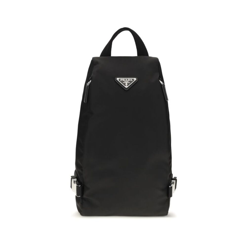 Prada Men Triangle Logo Backpack